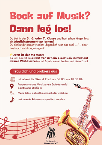 Werbung Instrumentenvorstellung